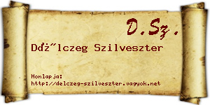 Délczeg Szilveszter névjegykártya